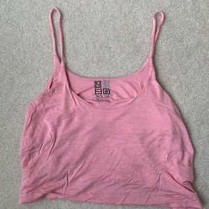 Pink Crop Tank Top
